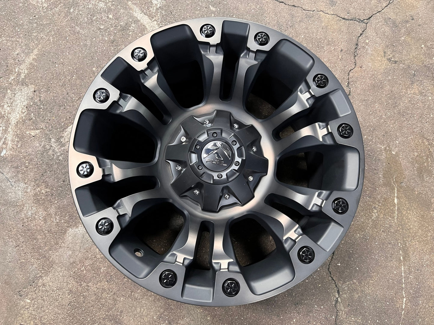 New 18X9 ET-12 Fuel Vapor Rim (4 wheel) Black 6X139.7