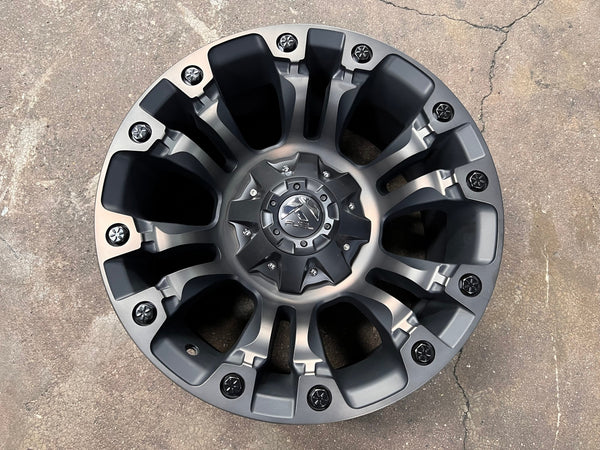 New 18X9 ET-12 Fuel Vapor Rim (4 wheel) Black 6X139.7