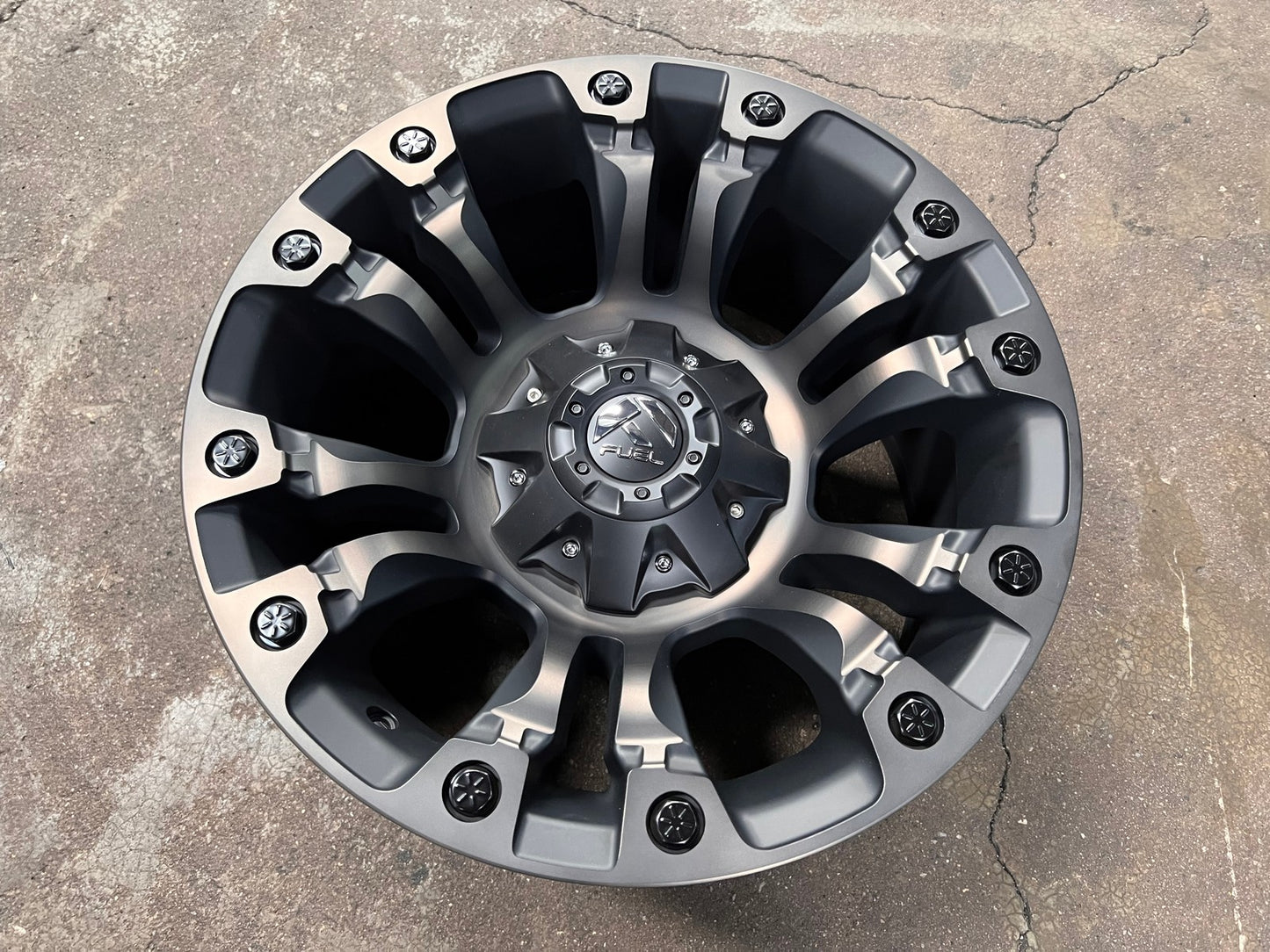 New 18X9 ET-12 Fuel Vapor Rim (4 wheel) Black 6X139.7