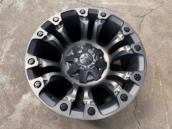 New 18X9 ET-12 Fuel Vapor Rim (4 wheel) Black 6X139.7