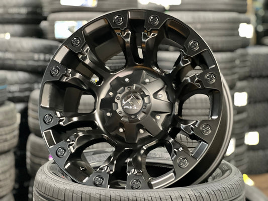New 18X9 ET-12 Fuel Vapor Rim (4 wheel) Matt Black 6X139.7