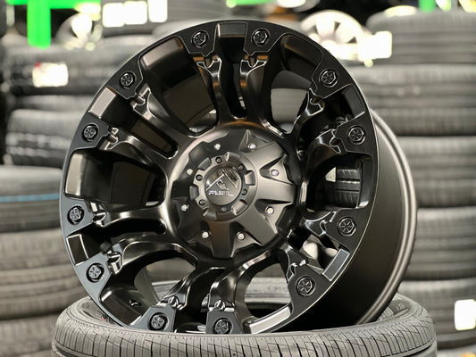 New 18X9 ET-12 Fuel Vapor Rim (4 wheel) Matt Black 6X139.7