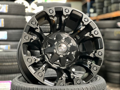 New 18X9 ET-12 Fuel Vapor Rim (4 wheel) Matt Black 6X139.7