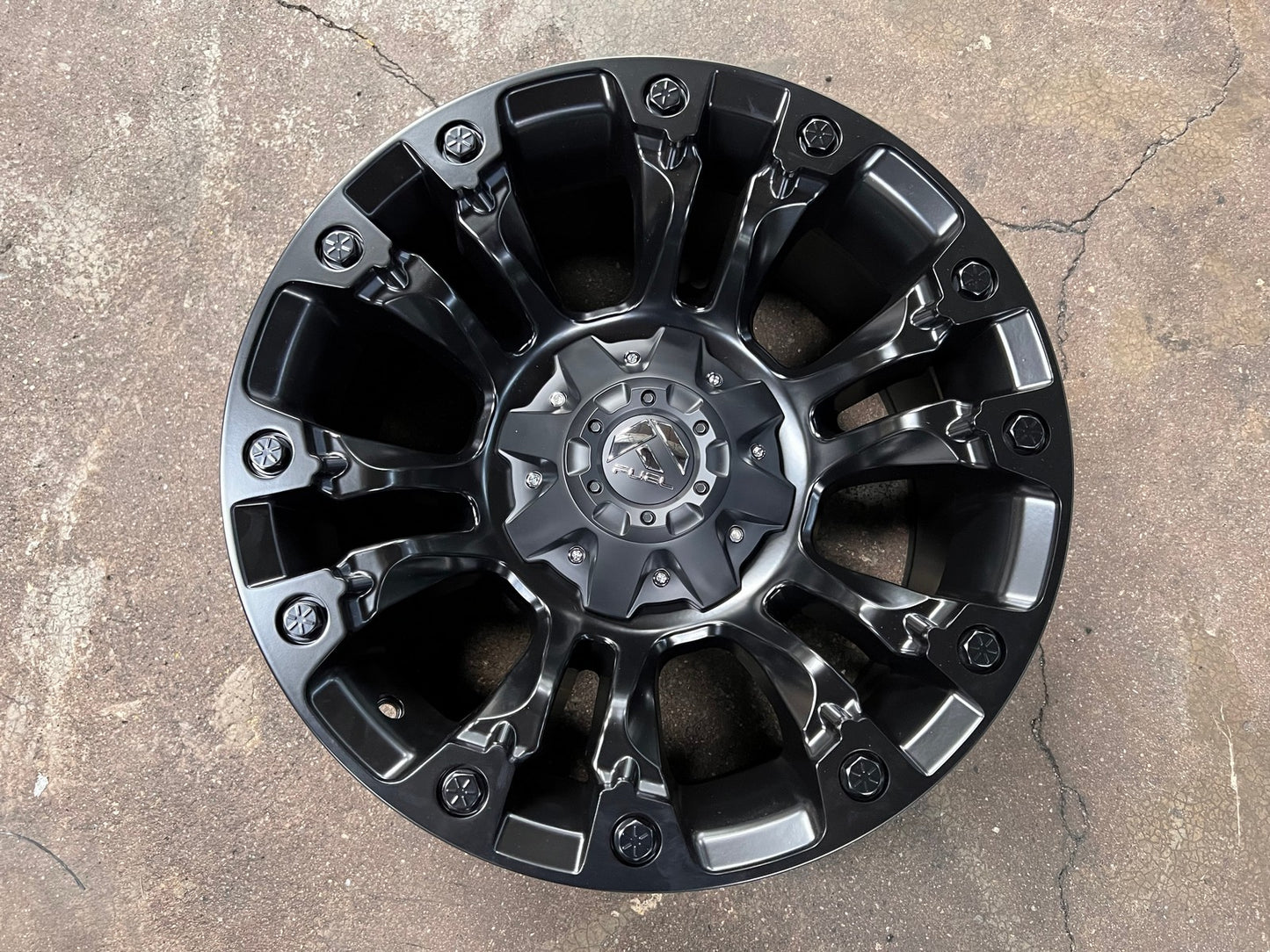 New 18X9 ET-12 Fuel Vapor Rim (4 wheel) Matt Black 6X139.7