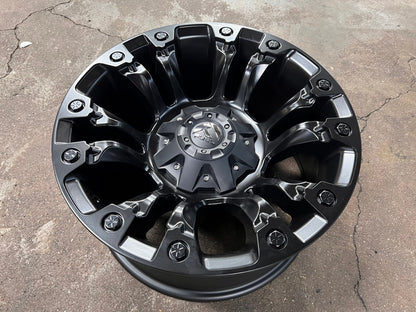 New 18X9 ET-12 Fuel Vapor Rim (4 wheel) Matt Black 6X139.7