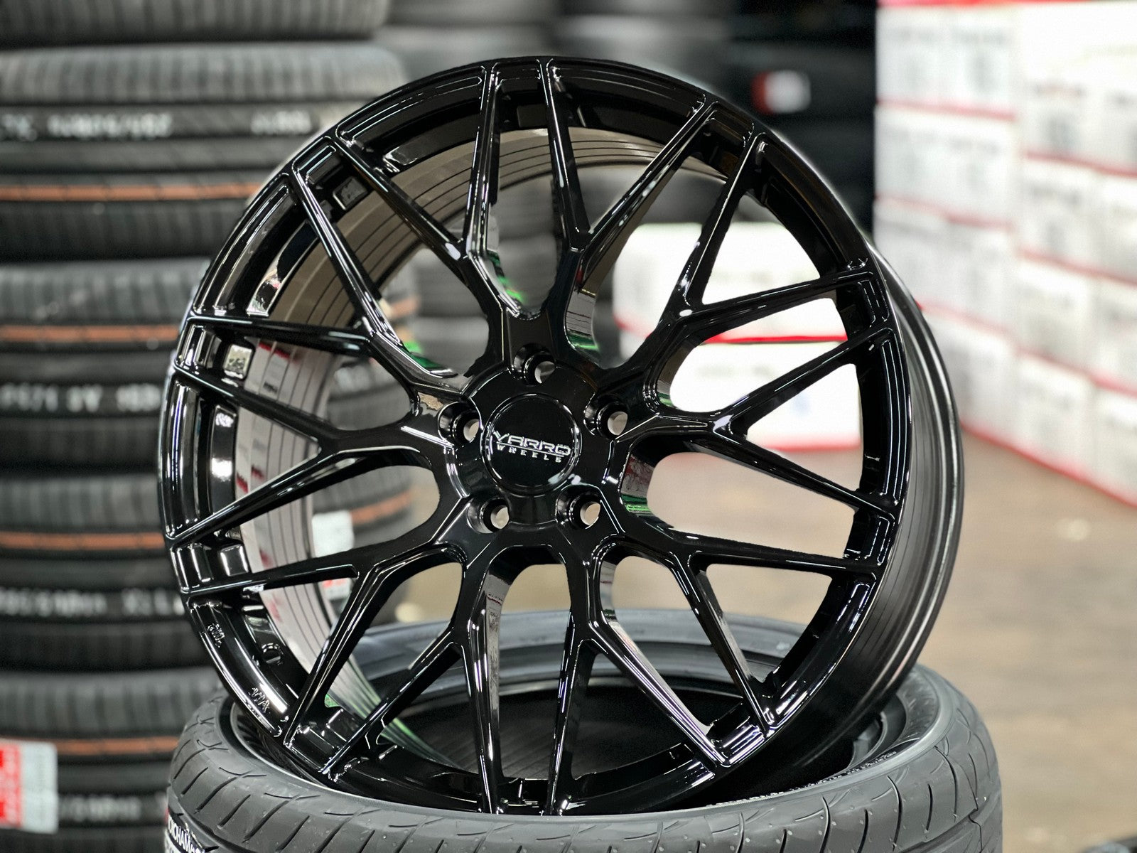 Varro Rim New 19X8.5 ET43 Varro VD06X Rim (4 wheel) Gloss Black 5X108 – King of Rims