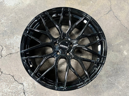 New 19X8.5 ET43 Varro VD06X Rim (4 wheel) Gloss Black 5X108
