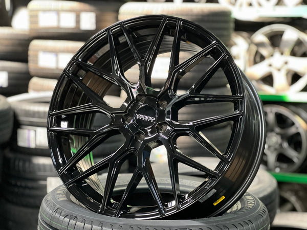 New 20X8.5 ET35 Varro VD06X Rim (4 wheel) Gloss Black 5X108