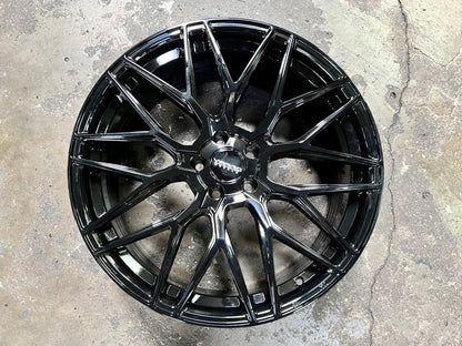 New 20X8.5 ET35 Varro VD06X Rim (4 wheel) Gloss Black 5X108