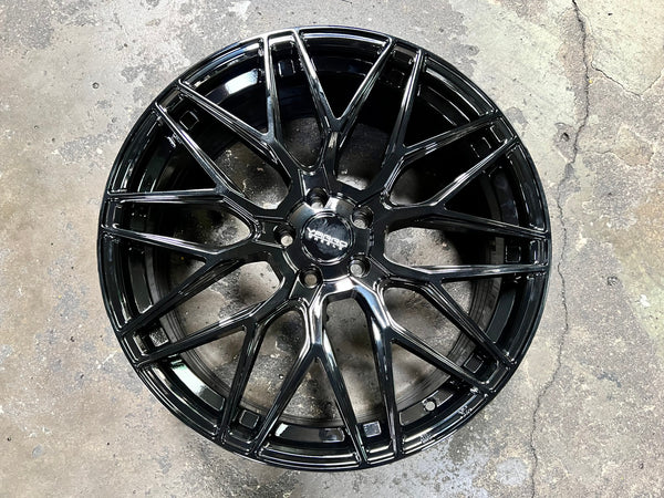 New 20X8.5 ET35 Varro VD06X Rim (4 wheel) Gloss Black 5X108