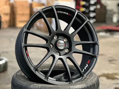 New 18X8 ET37 Lenso Venom 2 Rim (4 wheel) Matt Black 5X114.3