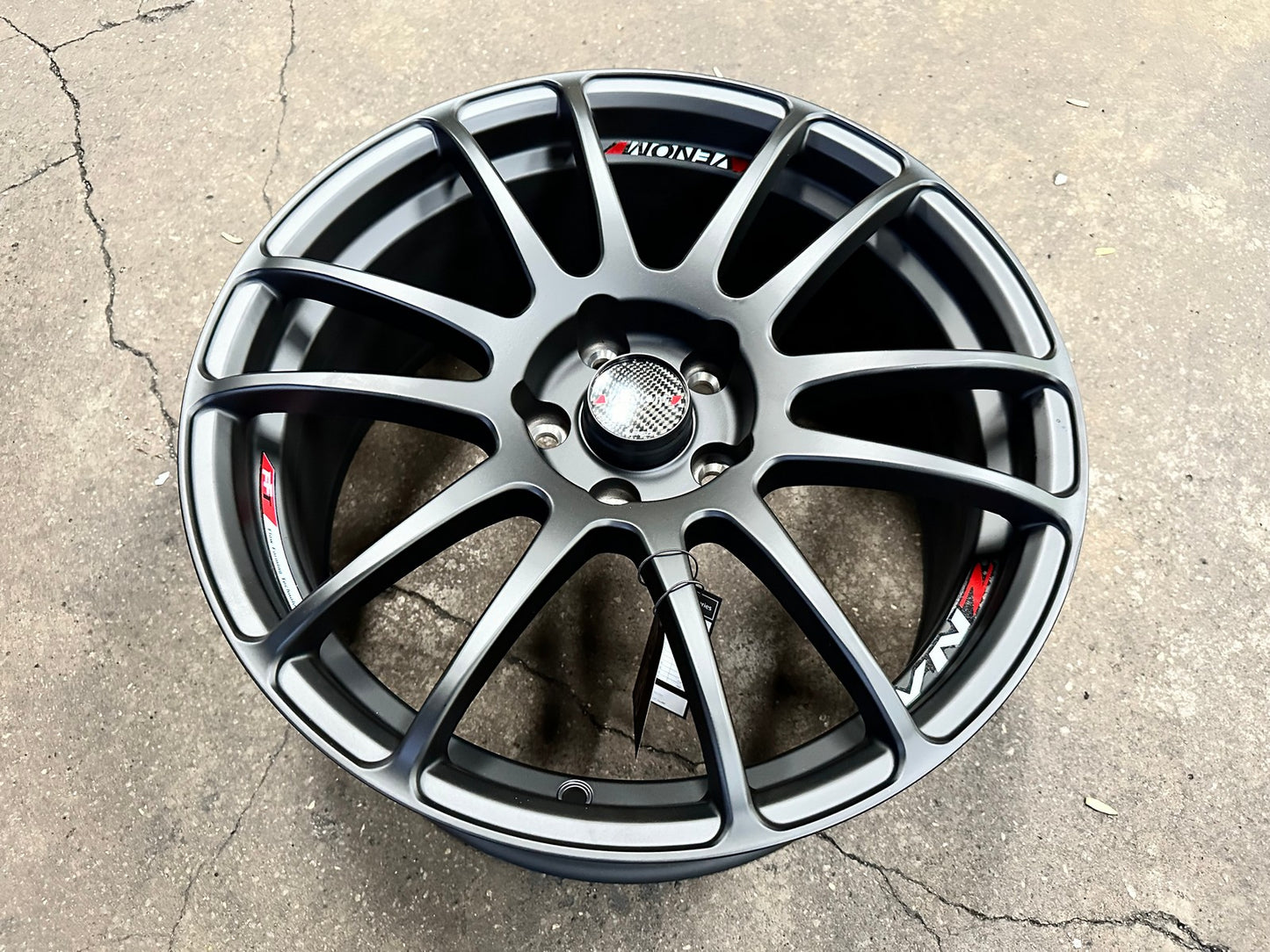 New 18X8 ET37 Lenso Venom 2 Rim (4 wheel) Matt Black 5X114.3
