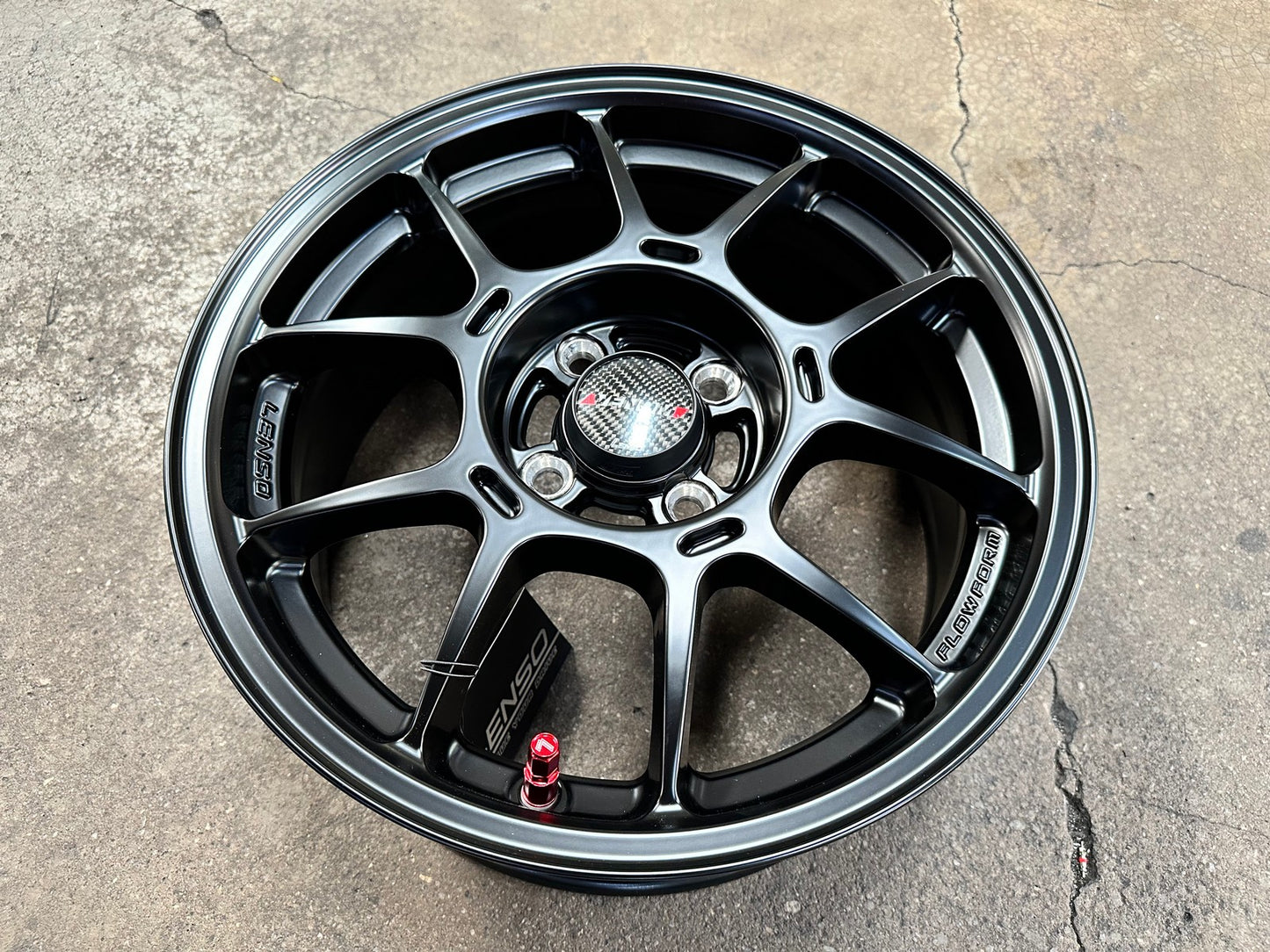 New 15X6.5 ET38 Lenso Venom 6 Rim (4 wheel) Matt Black 4X100