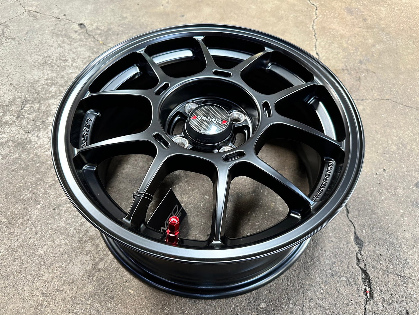 New 15X6.5 ET38 Lenso Venom 6 Rim (4 wheel) Matt Black 4X100