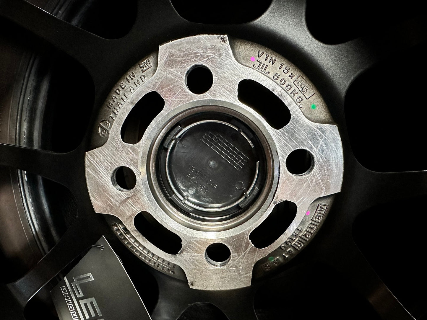 New 15X6.5 ET38 Lenso Venom 6 Rim (4 wheel) Matt Black 4X100