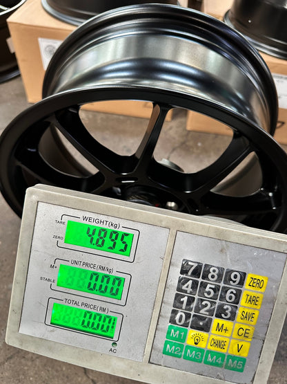 New 15X6.5 ET38 Lenso Venom 6 Rim (4 wheel) Matt Black 4X100