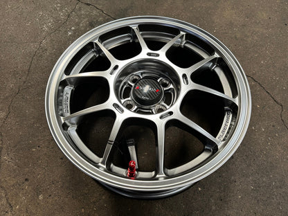 New 15X6.5 ET38 Lenso Venom 6 Rim (4 wheel) Hyper Black 4X100