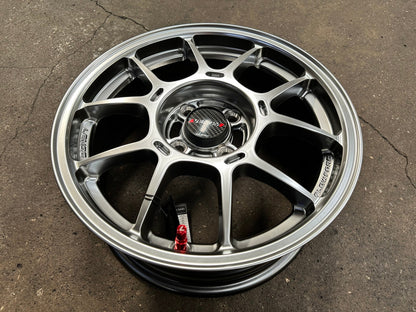 New 15X6.5 ET38 Lenso Venom 6 Rim (4 wheel) Hyper Black 4X100