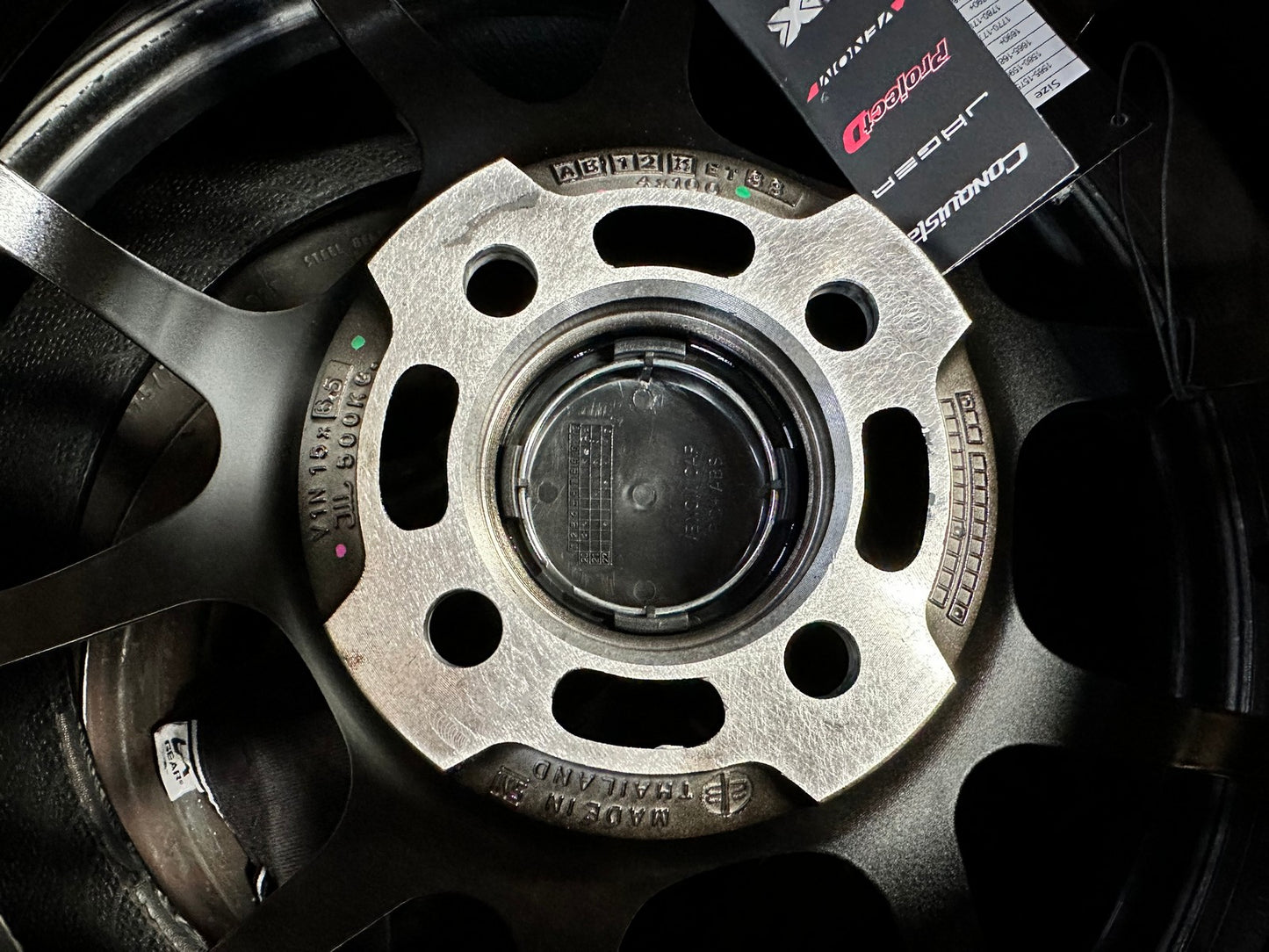 New 15X6.5 ET38 Lenso Venom 6 Rim (4 wheel) Gloss Black 4X100