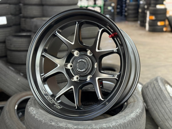 New 18X9 ET0 Lenso Venom 6 Rim (4 wheel) Matt Black 6X139.7
