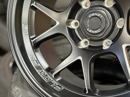 New 18X9 ET0 Lenso Venom 6 Rim (4 wheel) Matt Black 6X139.7