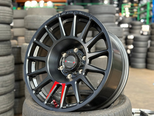 New 18X9 ET18 Lenso Venom 8 Rim (4 wheel) Matt Black 6X139.7
