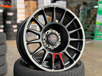New 18X9 ET18 Lenso Venom 8 Rim (4 wheel) Matt Black 6X139.7