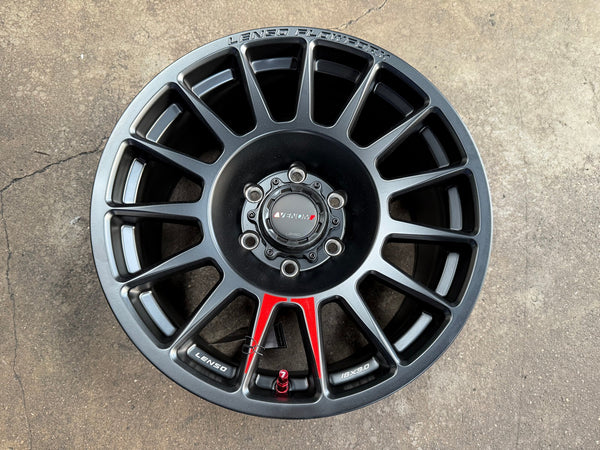New 18X9 ET18 Lenso Venom 8 Rim (4 wheel) Matt Black 6X139.7