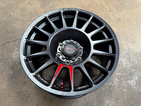 New 18X9 ET18 Lenso Venom 8 Rim (4 wheel) Matt Black 6X139.7
