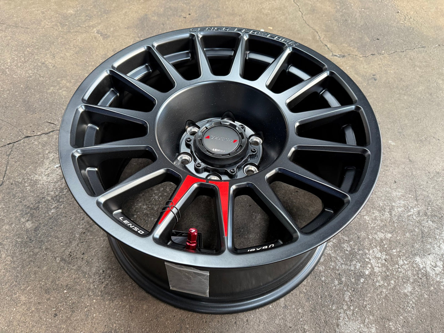 New 18X9 ET18 Lenso Venom 8 Rim (4 wheel) Matt Black 6X139.7