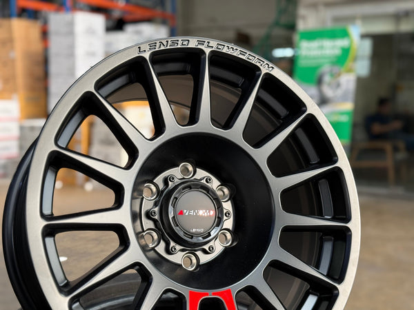 New 18X9 ET18 Lenso Venom 8 Rim (4 wheel) Matt Black 6X139.7
