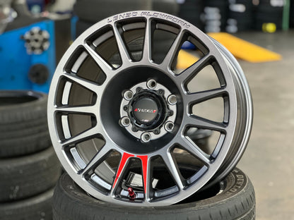 New 18X9 ET18 Lenso Venom 8 Rim (4 wheel) Matt Gunmetal 6X139.7