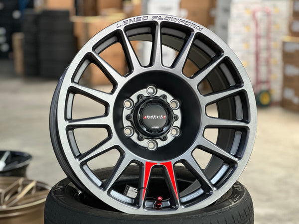 New 18X9 ET18 Lenso Venom 8 Rim (4 wheel) Matt Gunmetal 6X139.7