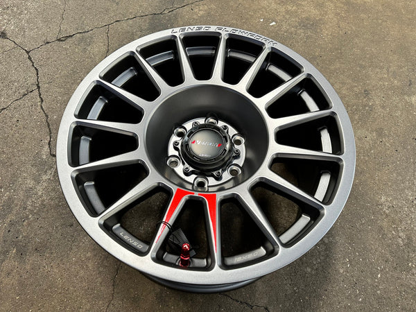 New 18X9 ET18 Lenso Venom 8 Rim (4 wheel) Matt Gunmetal 6X139.7