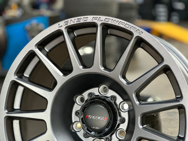 New 18X9 ET18 Lenso Venom 8 Rim (4 wheel) Matt Gunmetal 6X139.7