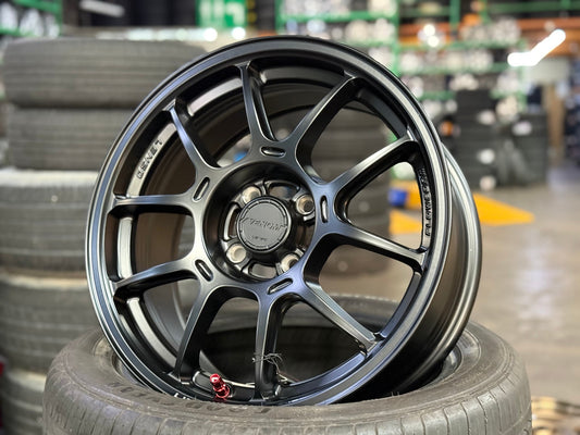 New 16X7 ET35 Lenso Venom V1N Rim (4 wheel) Matt Black 4X100