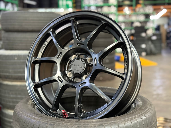 New 16X7 ET35 Lenso Venom V1N Rim (4 wheel) Matt Black 4X100
