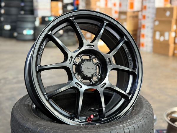 New 16X7 ET35 Lenso Venom V1N Rim (4 wheel) Matt Black 4X100