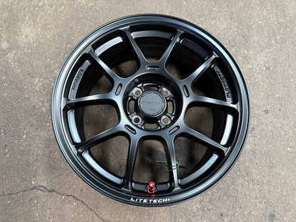 New 16X7 ET35 Lenso Venom V1N Rim (4 wheel) Matt Black 4X100