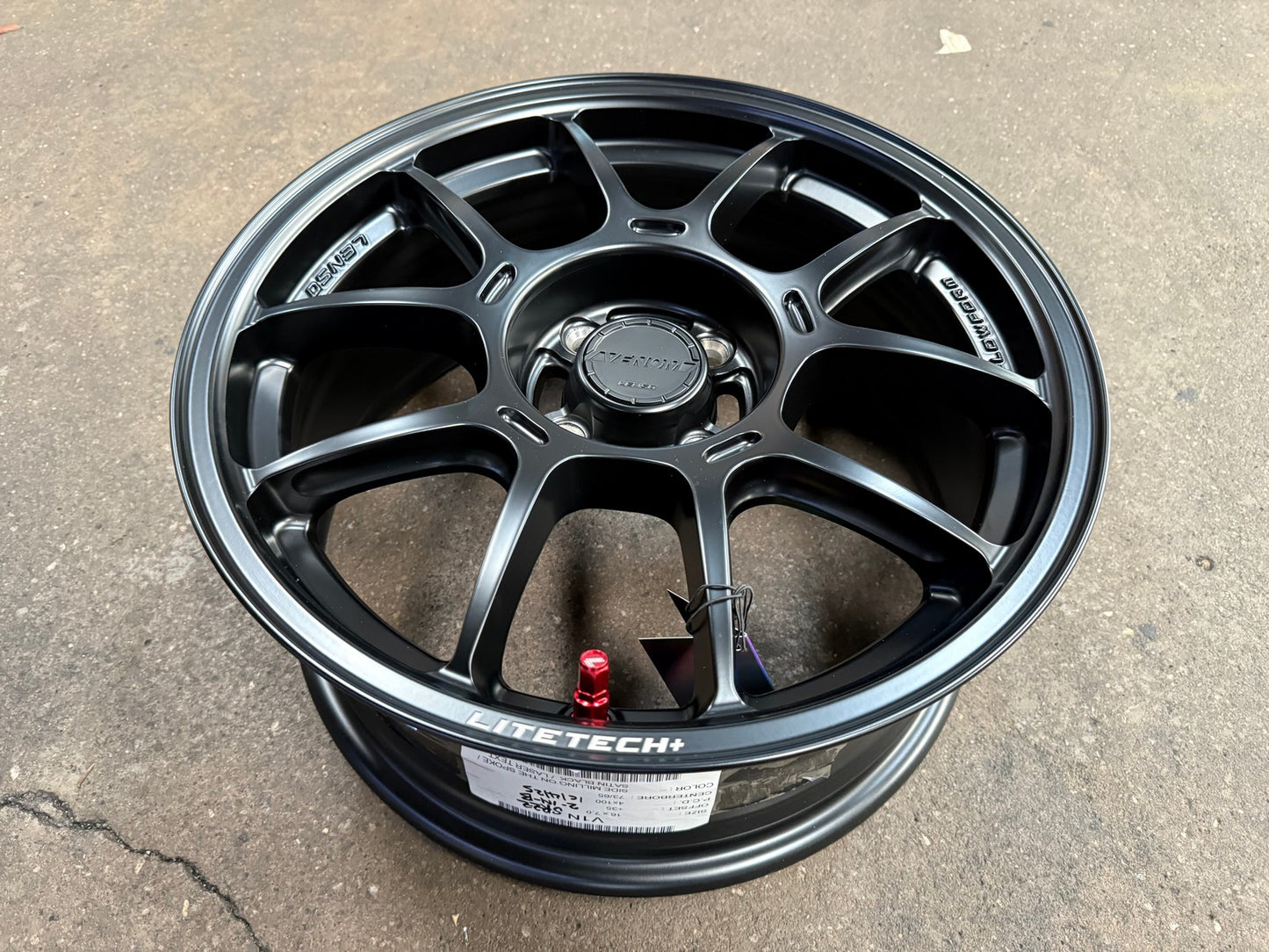 New 16X7 ET35 Lenso Venom V1N Rim (4 wheel) Matt Black 4X100