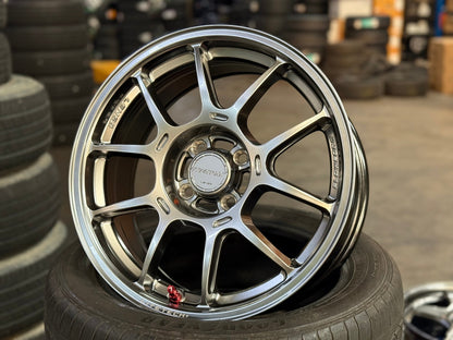 New 16X7 ET35 Lenso Venom V1N Rim (4 wheel) Gloss Gunmetal 4X100