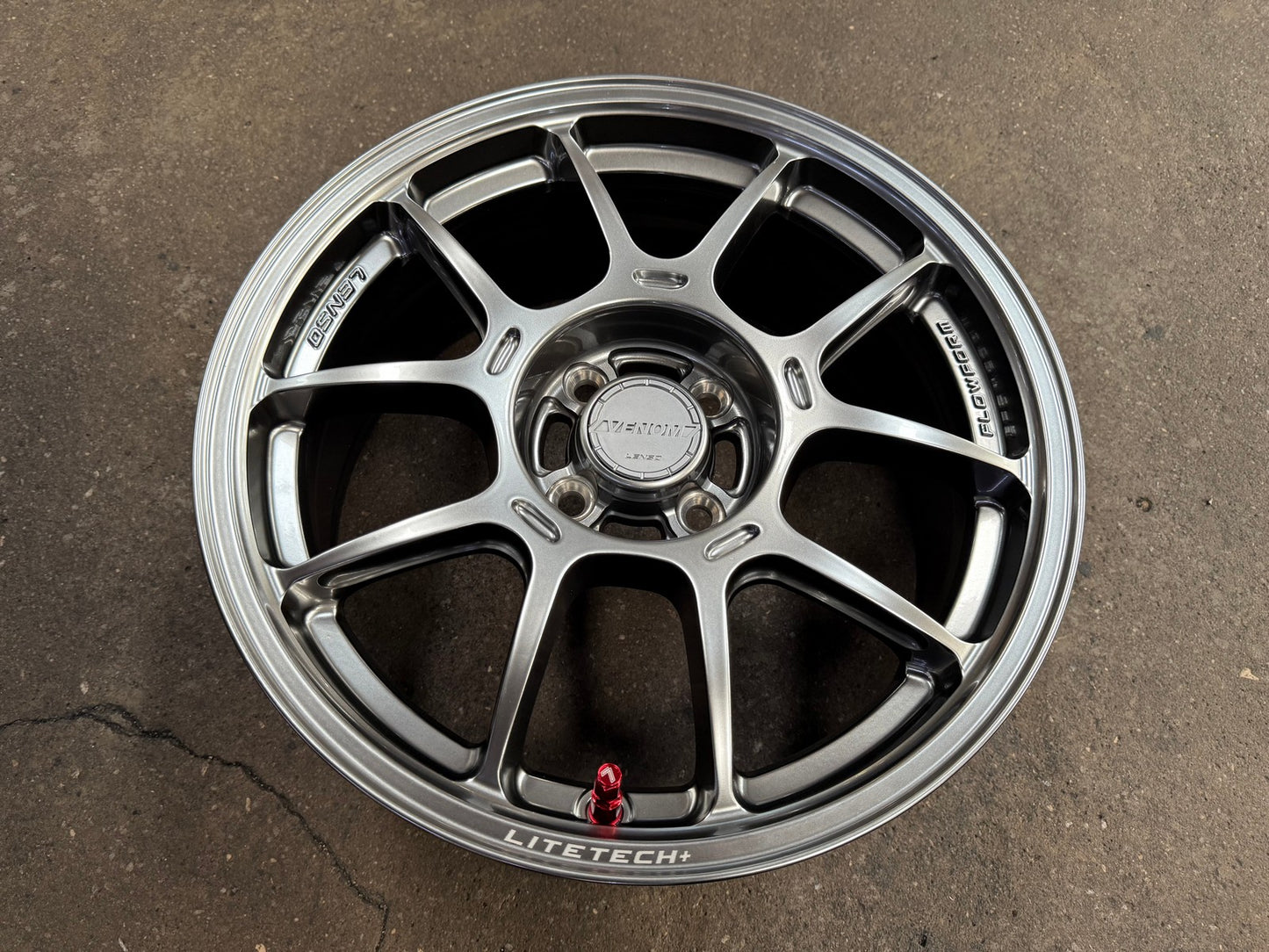 New 16X7 ET35 Lenso Venom V1N Rim (4 wheel) Gloss Gunmetal 4X100
