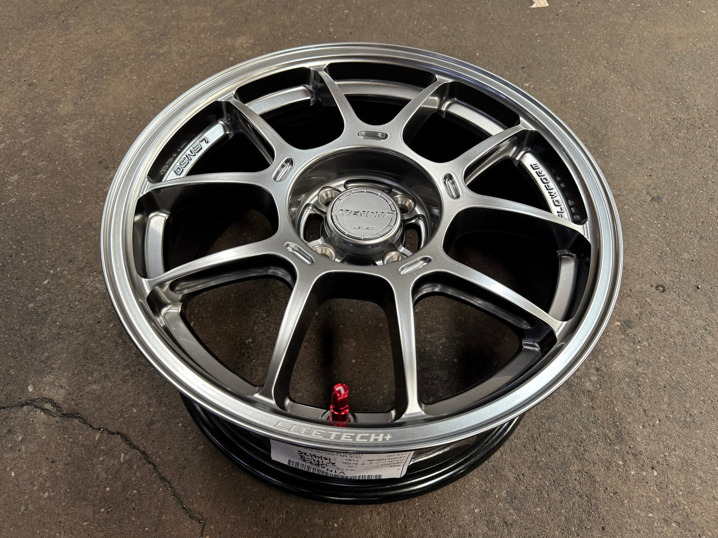 New 16X7 ET35 Lenso Venom V1N Rim (4 wheel) Gloss Gunmetal 4X100
