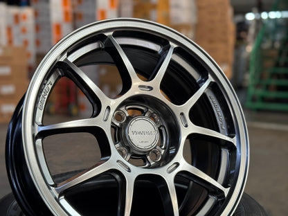 New 16X7 ET35 Lenso Venom V1N Rim (4 wheel) Gloss Gunmetal 4X100