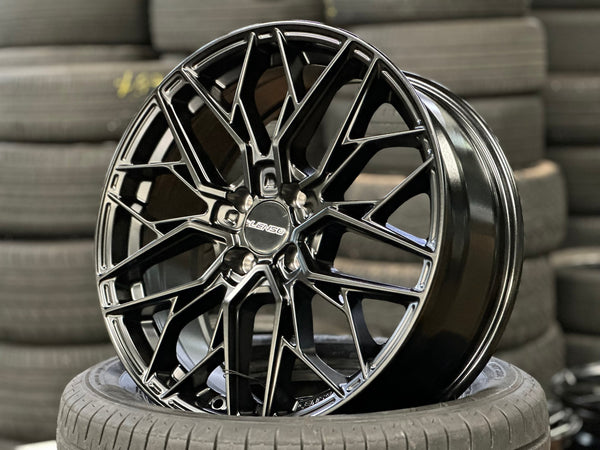 New 17X7 ET35 Lenso Ventus Rim (4 wheel) Matt Black 4X100
