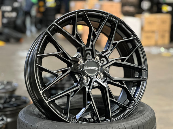 New 17X7 ET35 Lenso Ventus Rim (4 wheel) Matt Black 4X100