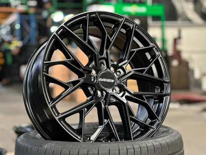 New 17X7 ET35 Lenso Ventus Rim (4 wheel) Matt Black 4X100