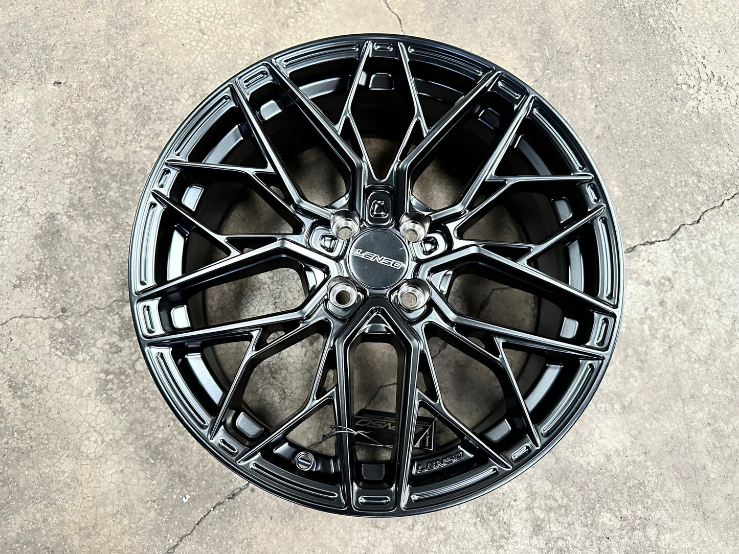 New 17X7 ET35 Lenso Ventus Rim (4 wheel) Matt Black 4X100