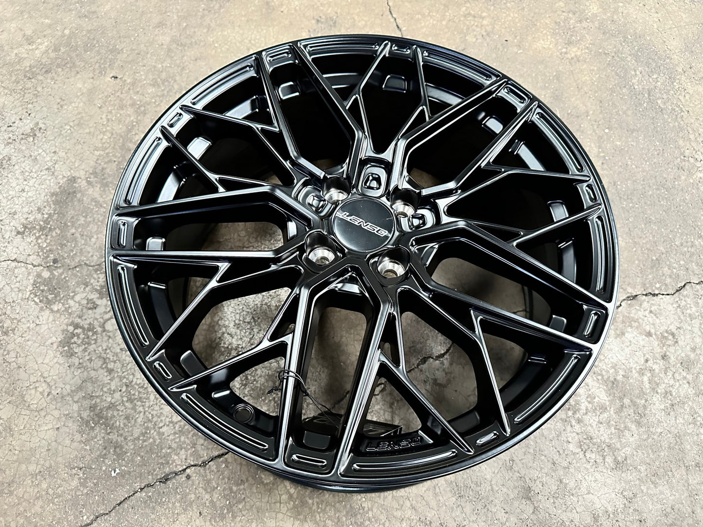 New 17X7 ET35 Lenso Ventus Rim (4 wheel) Matt Black 4X100