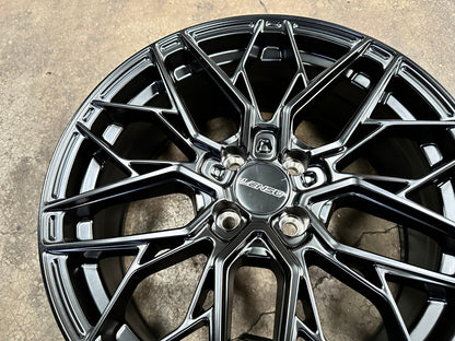 New 17X7 ET35 Lenso Ventus Rim (4 wheel) Matt Black 4X100